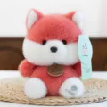 Adorable red and white furry animal plush toy doll from the Xiang Dun Dun series - Fox / 16cm