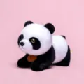 Adorable black and white panda plush toy with Keep Smile tag, cute scented gift for children - Panda / 34cm