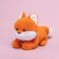 Adorable orange and white scented fox plush toy featuring a decorative Keep Smile neck tag - Fox / 34cm