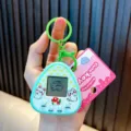 Llavero de consola de videojuegos electrónica de mascota virtual en verde menta - Verde