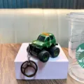 Miniature camouflage monster truck keychain stress relief toy with green military finish - Infantry Fighting Vehicle