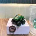 Pull-back camouflage military monster truck keychain toy for backpack pendants - Troop Carrier