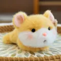 Cute yellow hamster plush magnet for car or fridge decoration - 14cm / Hamster