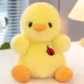 Peluche de pollito amarillo suave con bordado de mariquita para niños - Animal Suave (Pollito Amarillo)