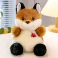 Peluche zorro suave animal de peluche con bordado de mariquita regalo para niños - Animal Suave (Zorro)