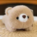 Weiche Plüschbär-Handgelenkauflage für den Schreibtisch in Hellbraun - Teddybär / 17cm