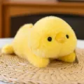 Weiches und flauschiges gelbes Plüschtier als niedliche Schreibtisch-Handgelenkstütze - Huhn / 17cm