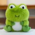 Peluche di rana verde carino animale di pezza morbido per decorazione e regali per bambini - Rana