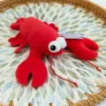 Cute red lobster plush magnetic toy for car or fridge decoration gift - 14cm / Lobster