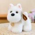 Adorable standing white husky plush dog toy from the Wang Guaiguai collection for gifts - Westie / 15cm