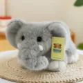 Adorabile peluche elefante grigio in posizione sdraiata con morbida pelliccia per bambini - 30cm / Grigio