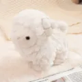 Cute soft white plush lamb toy ideal for soothing babies and as a decorative gift - White / 14cm