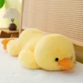 Cute yellow duck plush toy in lying posture for cozy sleeping companion comfort - Lying Style Little Yellow Duck / 30cm
