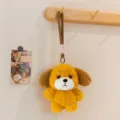 Simpatico portachiavi di peluche a forma di cucciolo triste color zenzero - modello base / 15cm / Giallo