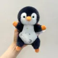Adorabile ciondolo portachiavi magnetico in peluche a forma di pinguino con motivo luna - Pinguino / 20cm
