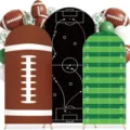 Football arch backdrop cover set for sports theme party decoration birthday banner backdrop - American Football Style (SGX-003) / Polyester Fabric