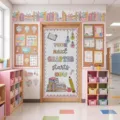 Back to school classroom door cover featuring 'Your next chapter starts now' slogan - 90x180cm / American Composition Book Style (ML-002)