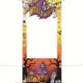 Banner per cabina fotografica di Halloween con fantasmi, scheletri e zucche spaventosi - 180x90cm (SYX-003)