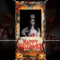 Banner di sfondo per cabina fotografica horror di Halloween con infermiera zombie - 180x90cm (SYX-006)