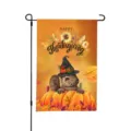 Drapeau de jardin pour Thanksgiving avec citrouille d'automne et écureuil mignon - Style Écureuil Citrouille Tournesol (Q-011) / 30x45cm