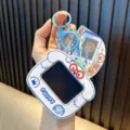 Cute white puppy mini LCD doodle drawing board keychain for decorating bags and keys - Cartoon Dog Style / White Puppy