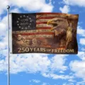 1776-2026 Patriotic eagle American flag banner for 250 years of freedom outdoor decor - 150x90cm / Q-001 (Single-Sided)