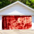 Halloween garage door banner horror bloody background party decoration outdoor display - Blood and Rust Style (CK-003) / 150x100cm