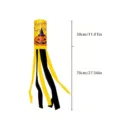 Halloween windsock flag with pumpkin design, 100cm outdoor hanging garden festive decor - Witch Hat Pumpkin (FT-007) / 10x100cm