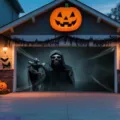 Halloween Garaje Puerta Cubierta Banner Grande Esqueleto Parca Fiesta Decoración - Estilo Esqueleto de la Parca (CK-010) / 150x100cm
