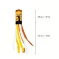 Halloween festive windsock banner with dimensions for outdoor holiday yard decoration - Pumpkin Bat (FT-018) / 10x100cm / Orange