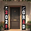 Class of 2026 Congrats GRAD graduation porch banners for celebratory front door decoration - Congrats GRAD Style (SDL-003) / 30x150cm