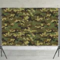 Professional woodland camouflage photography backdrop for studio photo shoots - Jungle Camouflage (SBJ-011) / 95x75cm