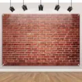 Red brick wall photography backdrop for studio portrait background - Red Brick Wall Style (SBJ-008) / 95x75cm
