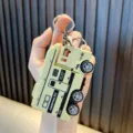 Yellow camping RV camper van pullback car model keychain pendant for school backpack - RV Model (5836552528267) / Yellow