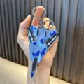 Cool blue camouflage fighter jet airplane keychain accessory for backpacks and car keys - F-14 Fighter (NAVY F-14) / Blue Camouflage