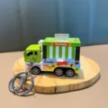 Kreativer grüner Sushi-Food-Truck-Auto-Schlüsselanhänger für Taschenaufhängung - Sushi