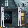 Spooky Halloween ghost windsocks for outdoor hanging party decorations and atmosphere - Ghost Pattern (FT-001) / 10x100cm