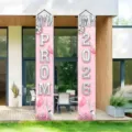 Pink PROM 2026 graduation porch banners for festive graduation ceremony party decor - Pink Prom Style (SDL-005) / 30x150cm