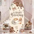 Housse de fond d'arche pour fete de bebe theme cafe revelation du genre accessoires deco - Fond en Arche (SGX-001) / 50x120CM (Style Standard)