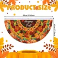 Thanksgiving fall harvest fan-shaped bunting flag for outdoor garden yard decoration - Happy Fall Autumn Harvest Pattern (SXQ-015) / 37.5x75cm (Flat Style)