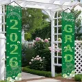 Green 2026 Happy Grad graduation porch banners for graduation ceremony party decor - Green Graduation Congrats Style (SDL-016) / 30x150cm