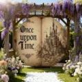 Round birthday backdrop fairy tale castle photography background party decoration supplies - Pattern Y-012 / 5FT (150cm Diameter)