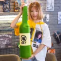 Creative large green beer bottle plush pillow toy for car sleeping and home decor - Beer Bottle Pillow / 50 cm