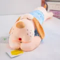 Cute long plush dog sleeping pillow with blue striped shirt, soft toy for kids gift - Blue Striped Dog / 70 cm / Blue