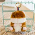 Simpatico criceto marrone peluche portachiavi soffice animale bambola borsa ciondolo regalo - 13cm / Criceto Marrone