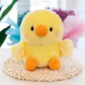 Cute yellow chick plush toy, soft stuffed animal doll, lovely gift for kids and girls. - Spherical Series (Chick) / 18cm