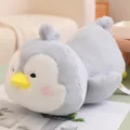 Soft gray and white penguin plush toy lying pillow for office napping and comfort. - 45cm / Penguin