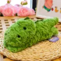 Simpatico braccialetto a scatto in peluche a forma di dinosauro verde per regali bambini - Dinosauro
