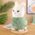 Adorable green and cream cartoon alpaca plush toy stuffed animal for kids gift - Green / 8 inch (20cm)
