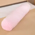 Pink minky dot cylindrical long body pillow for sleeping and leg support - 100CM (Removable and Washable) / Pink